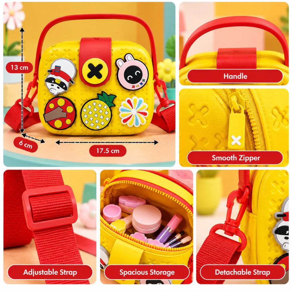 Cartoon Kids Sling Bag - Yellow