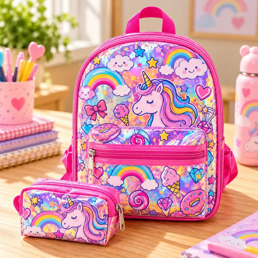 Holographic Jelly Backpack – Unicorn