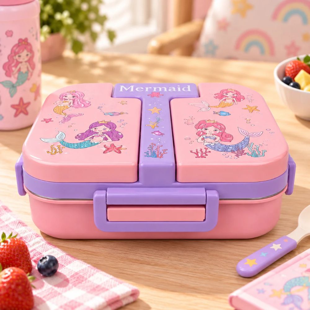 Mermaid Kids Lunch Box 250 ML – Pink