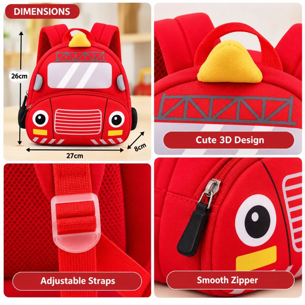 School Bus Bag - Red