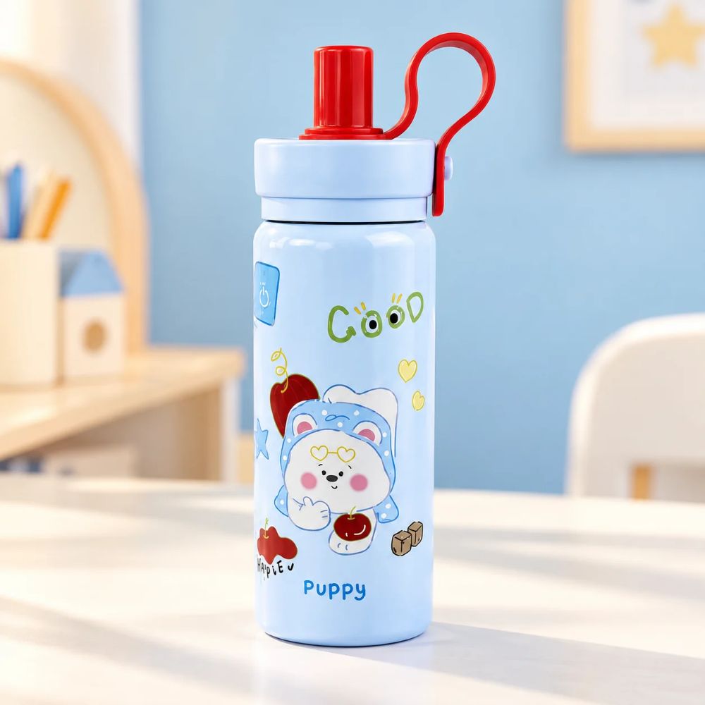 Puppy Kids Water Bottle 500 ML – Blue